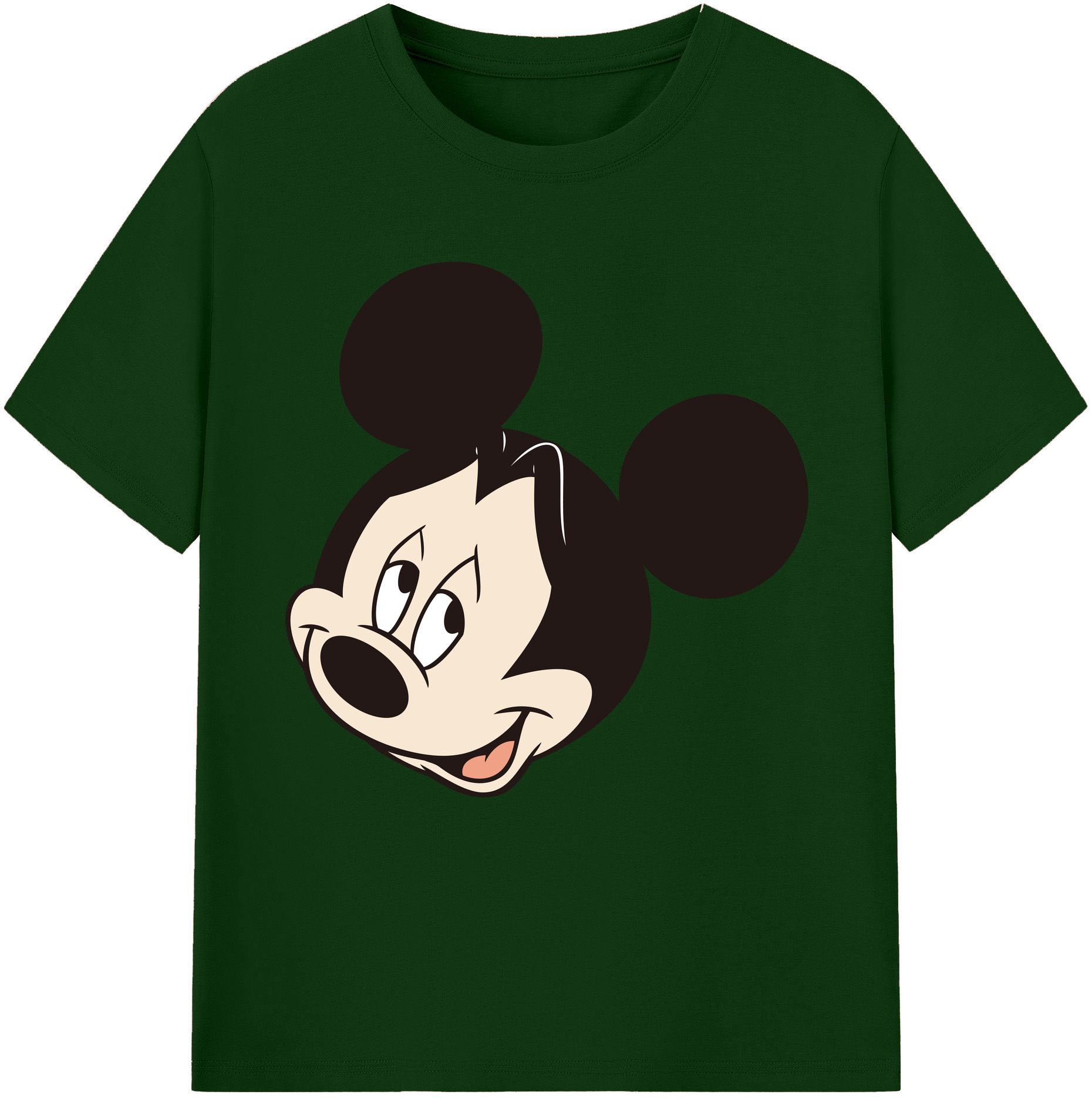（画像用） ミッキーマウス Mickey Mouse 綿100％半袖Tシャツ（フロントプリント）